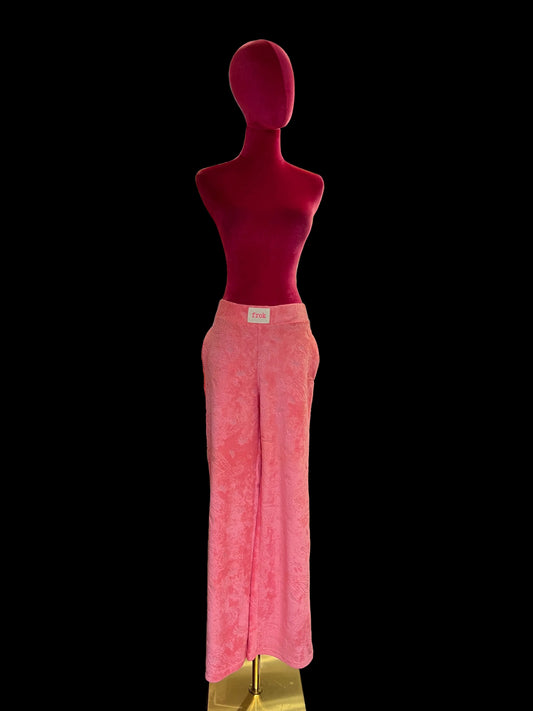 Frok pantalone in spugna rosa disegno bandana con elastico in vita