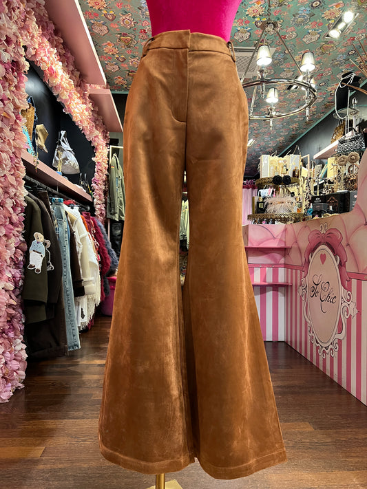 Amosa pantalone a zampa ecosuede