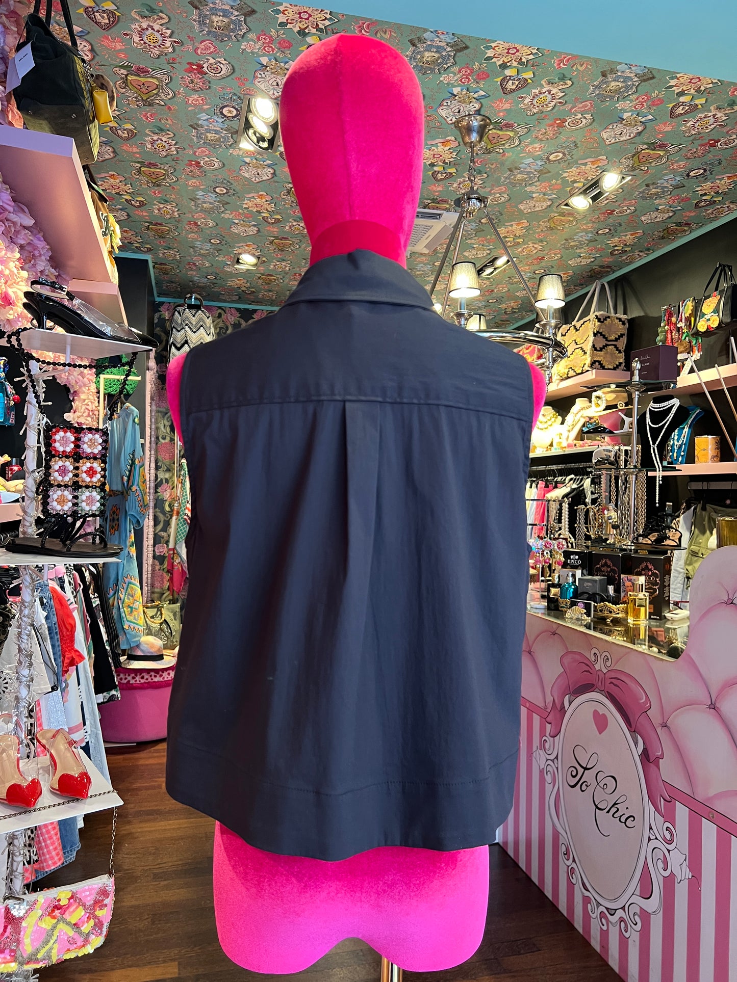 Nenette occasione imperdibile camicia senza maniche cotone elasticizzato