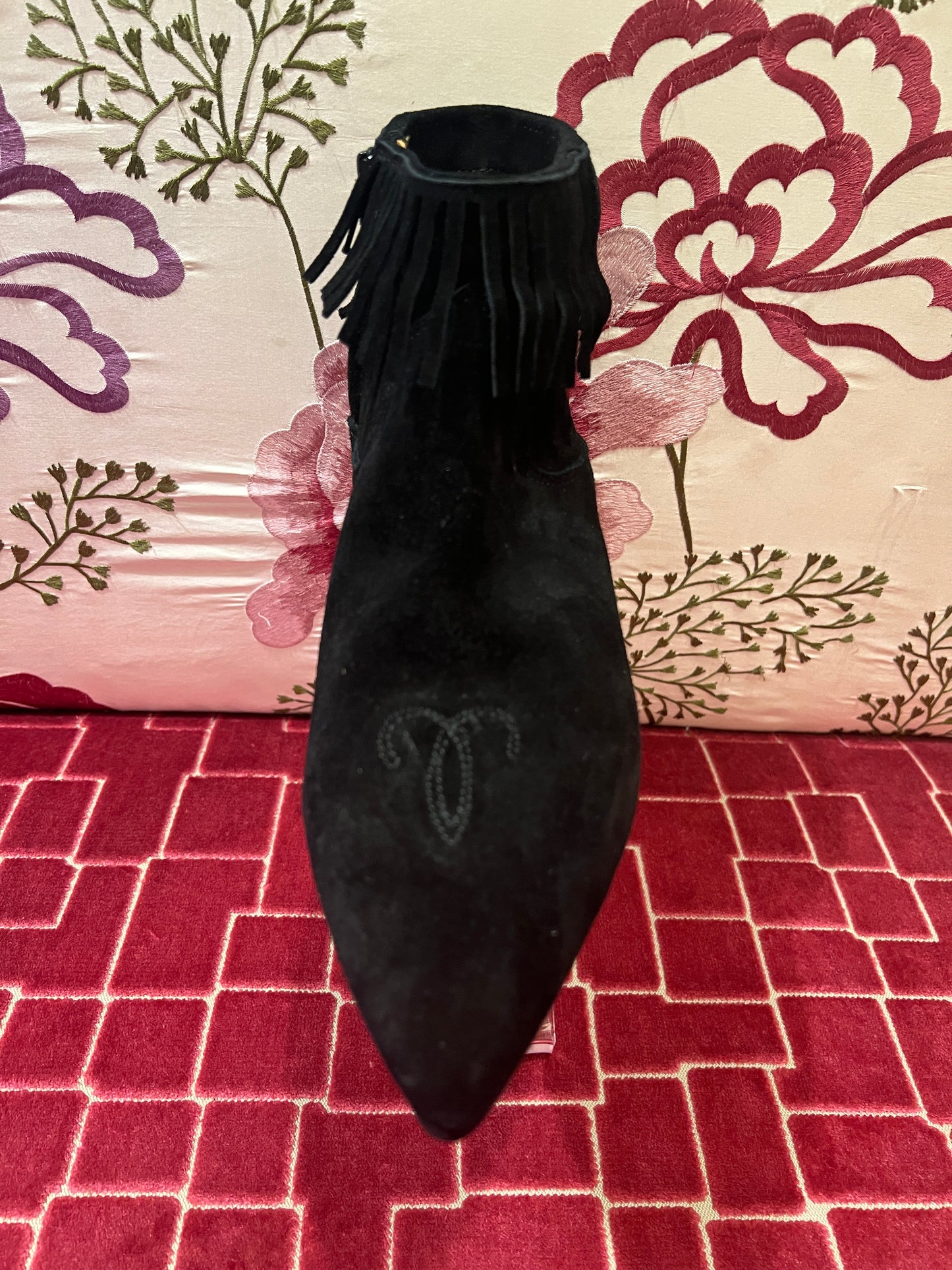 Passion Blanche texano con frange nero