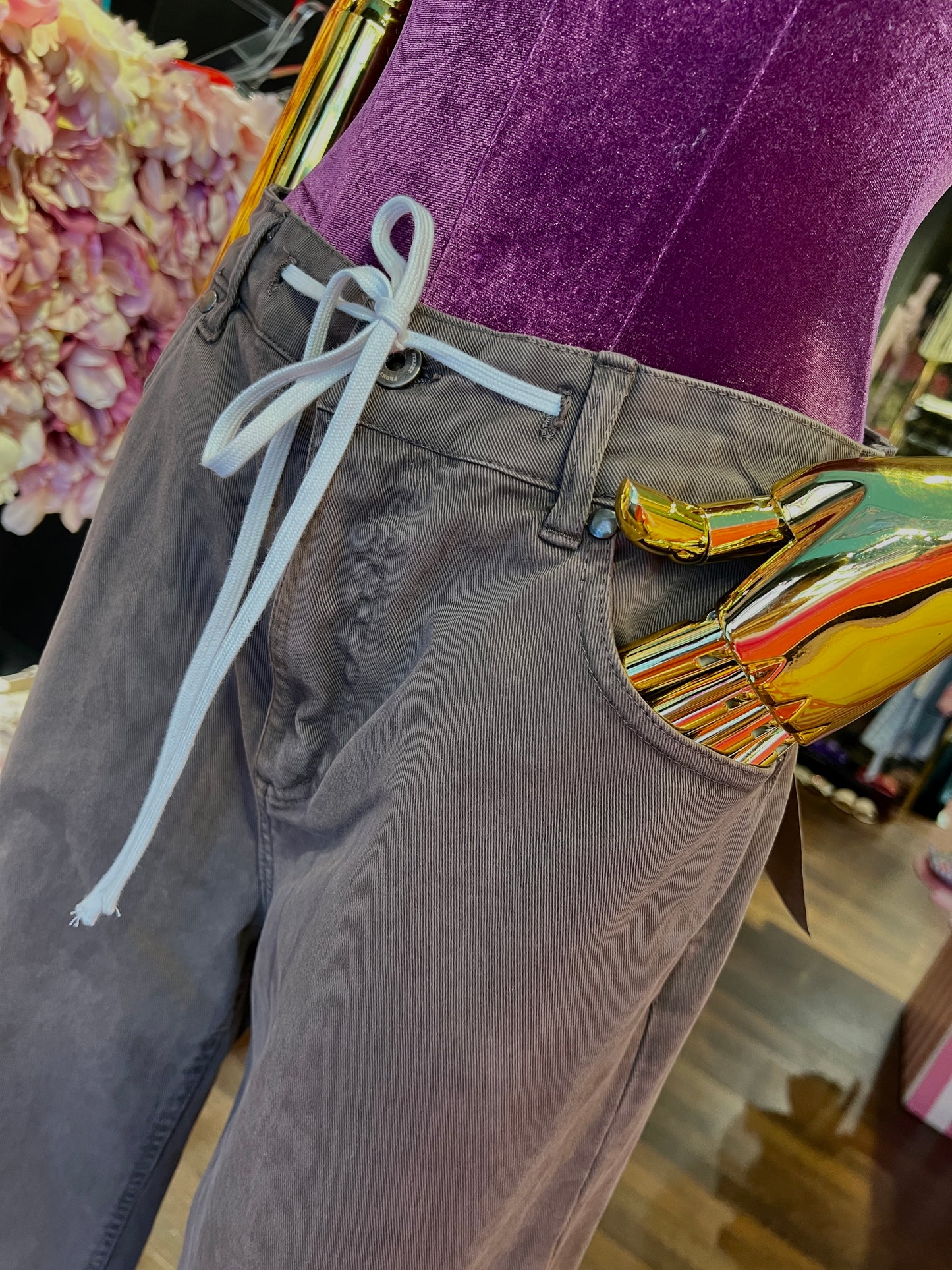 Front street pantalone con laccetto testa di moro vestibilita’ ampia