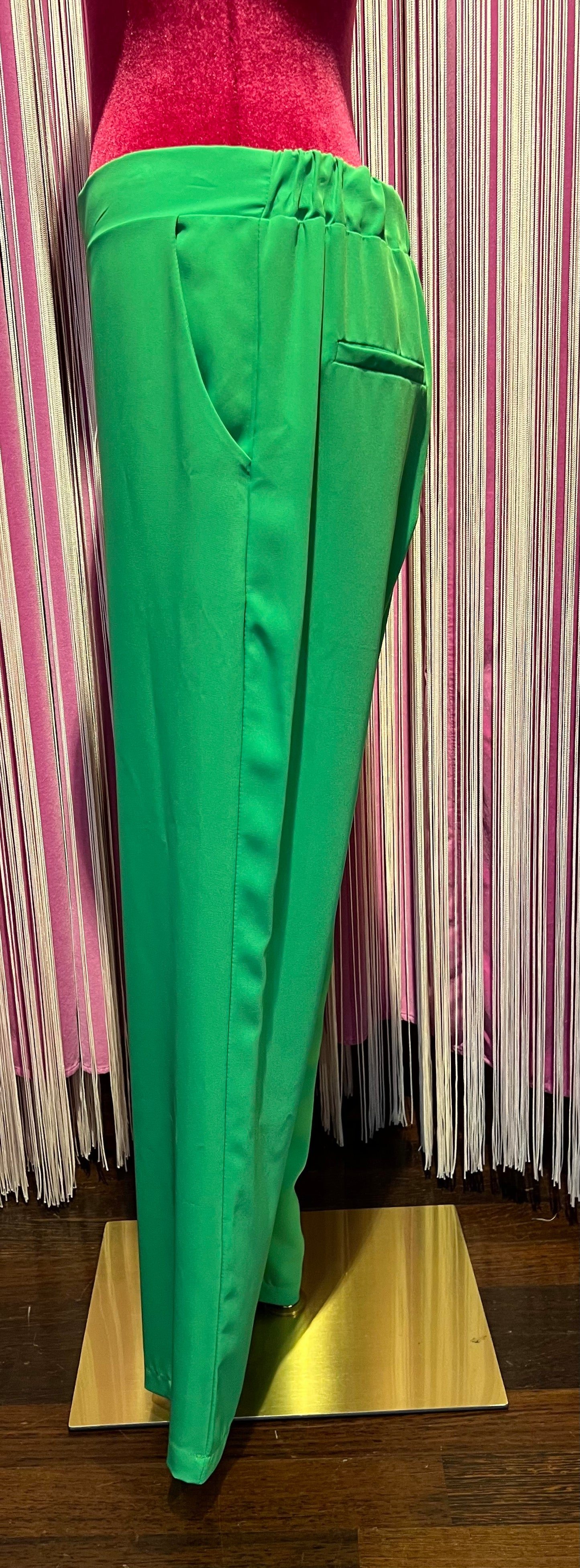 Colour market occasioni imperdibili completo giacca doppiopetto e pantalone verde rever arancio