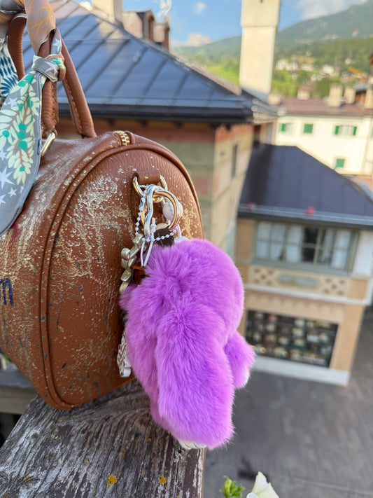 ABpink🩷 bauletto marrone dipinto a mano compreso di charms