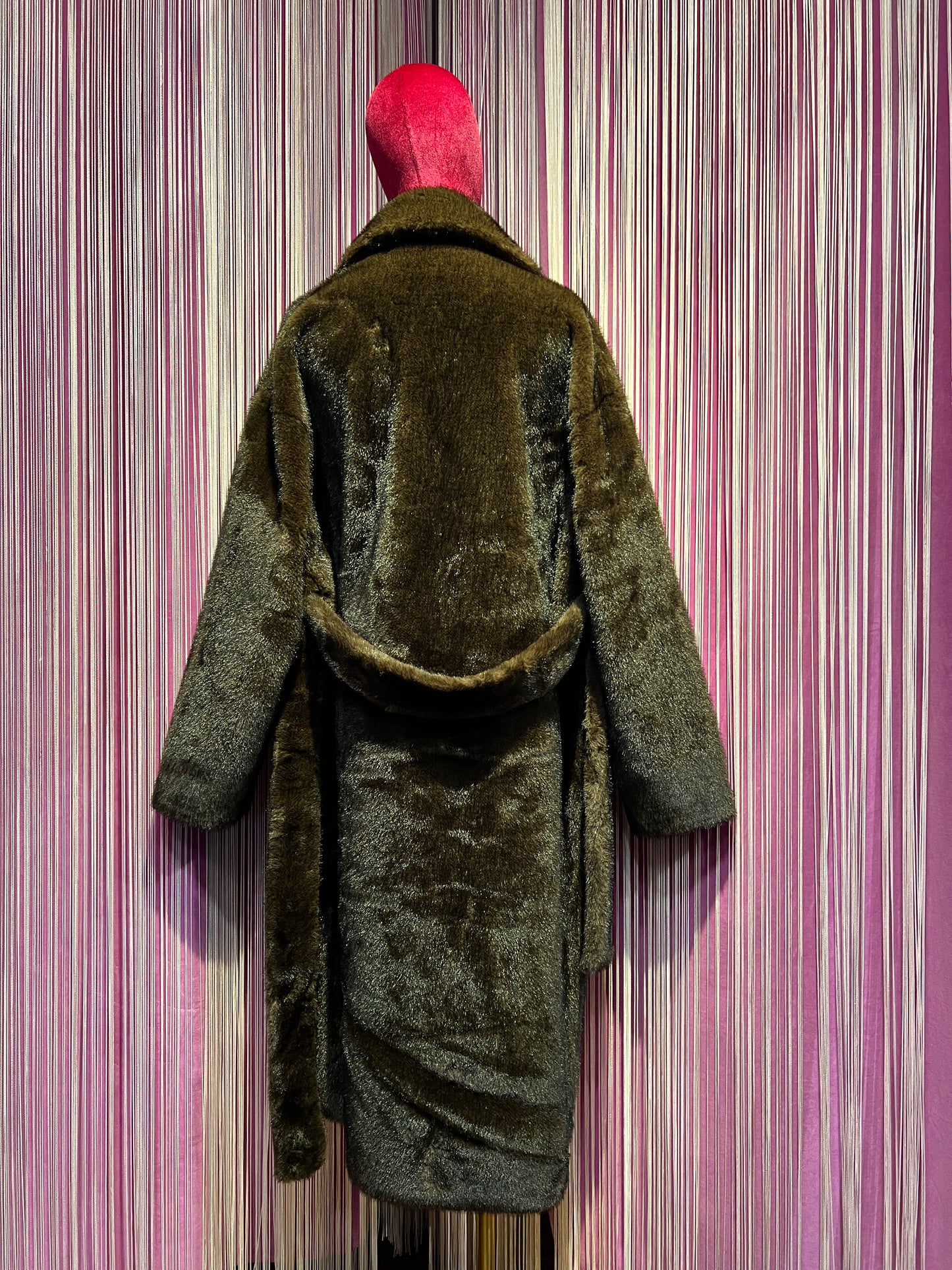 ABpink 🩷 eco visone marrone patch teddy e fiocco beige