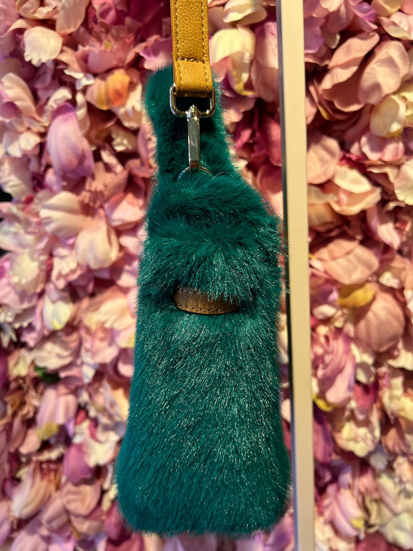 Snow-up Milano borsa ecopelliccia ed ecopelle con tracolla colore verde