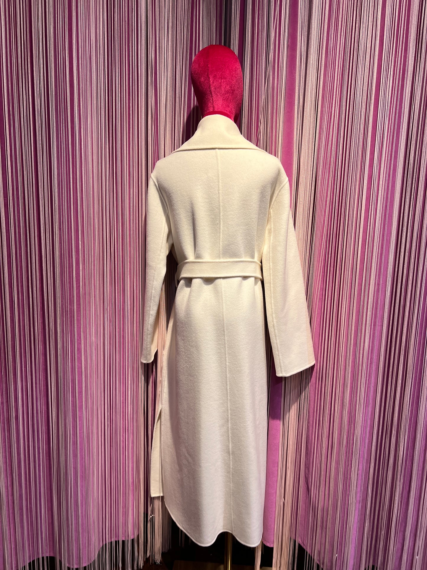 11 love is glamour cappotto bianco con tasche patch