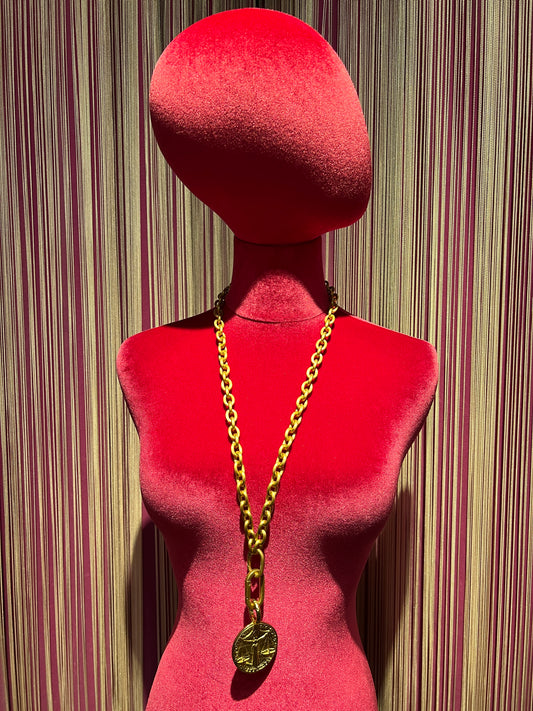 Aleva’ collana ciondolo zodiaco bilancia oro satinato