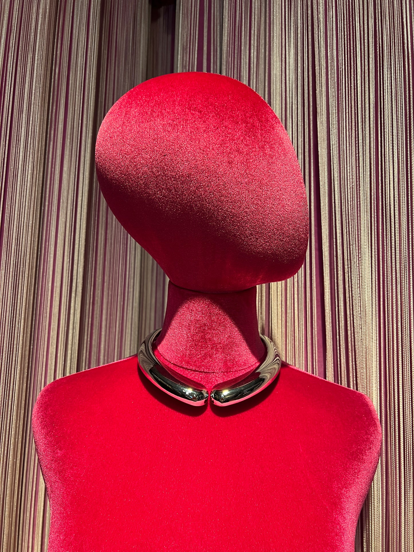 Collana liscia argento chiusura a molla
