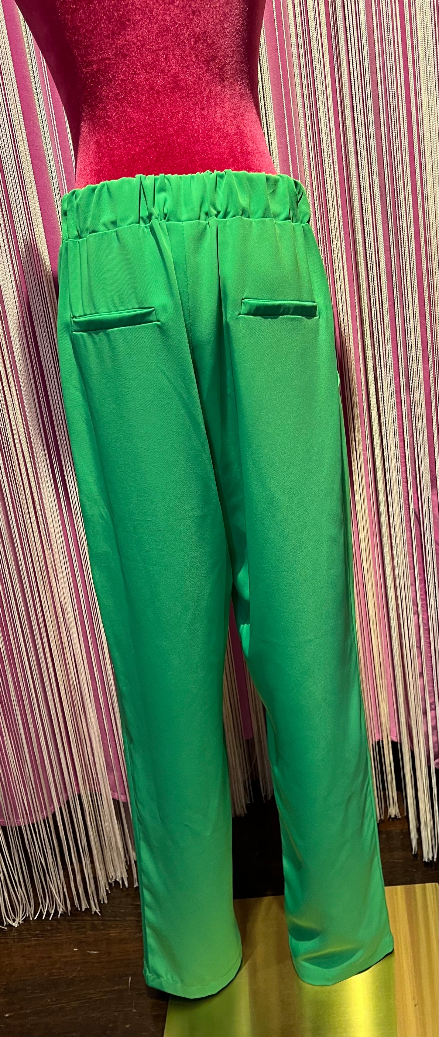 Colour market occasioni imperdibili completo giacca doppiopetto e pantalone verde rever arancio