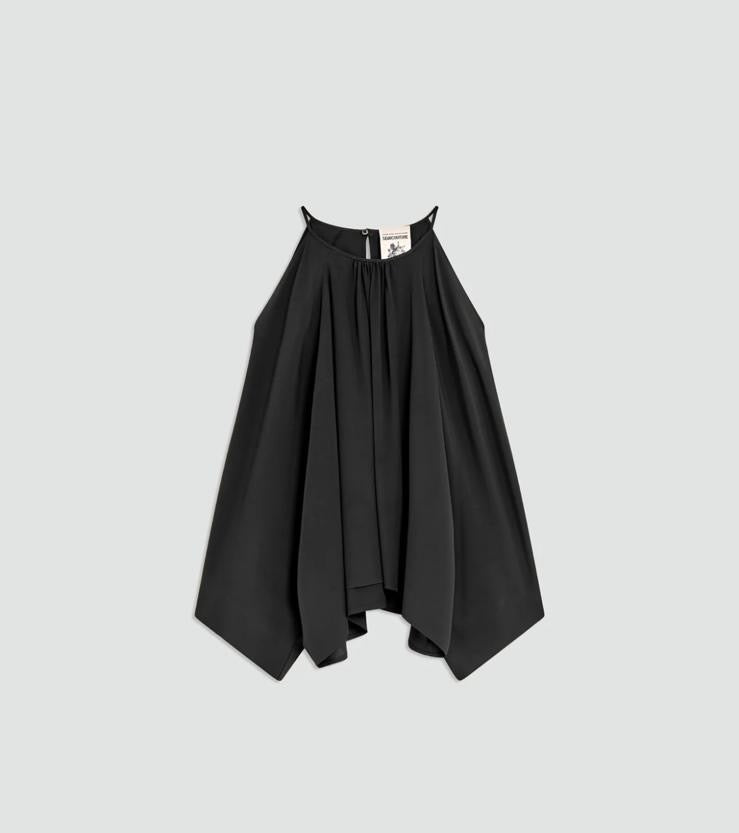 Semicouture -50% di sconto blusa Camilla cut out spalla scoperta nera