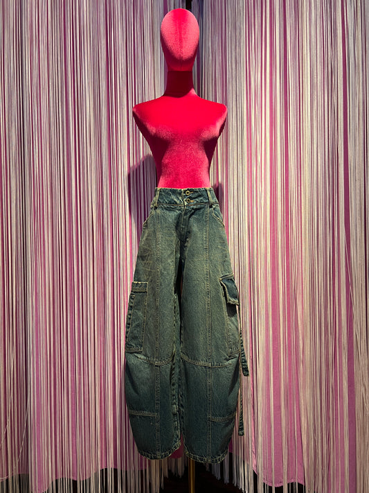 Front street pantalone cargo denim
