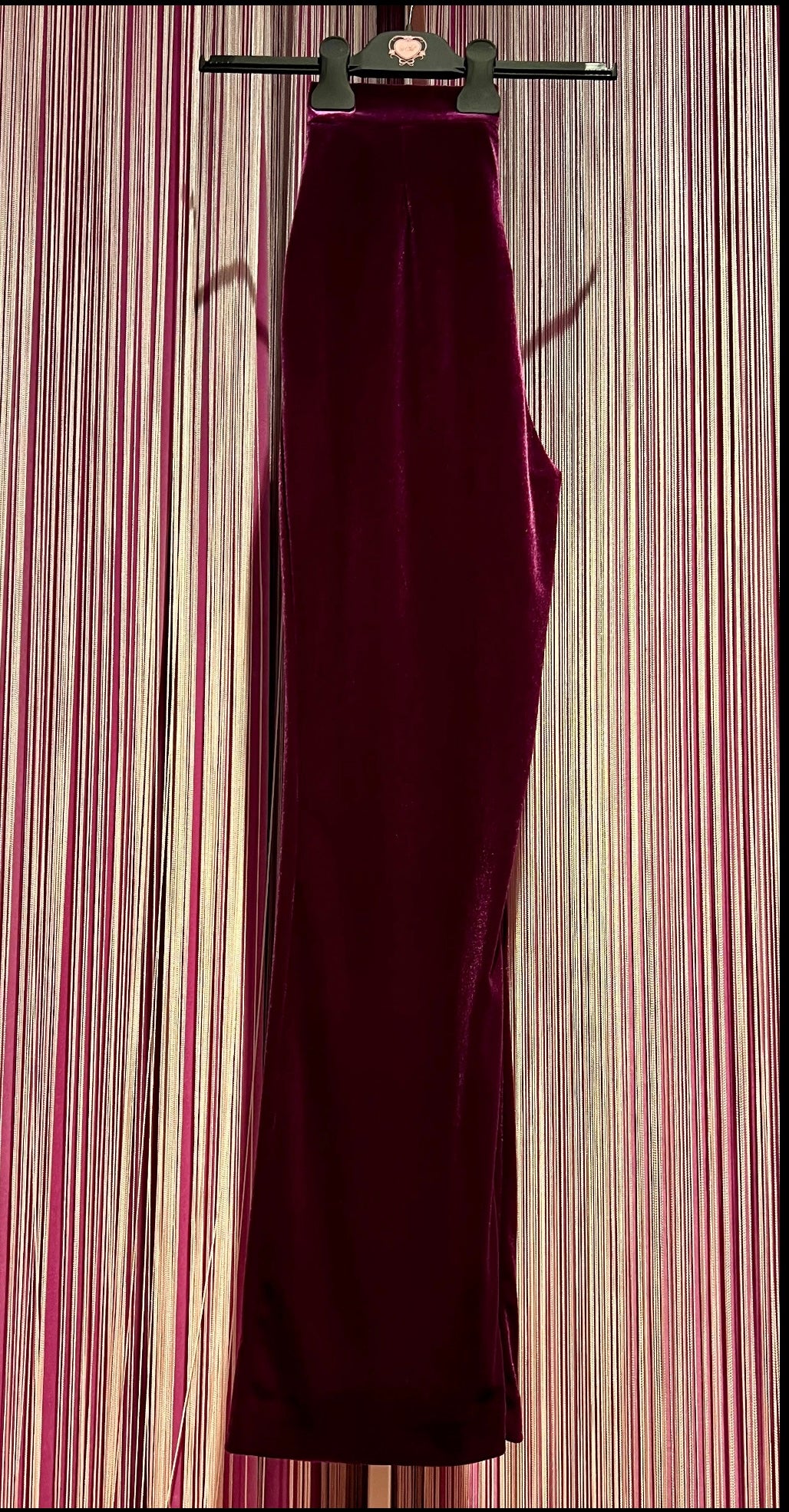 Actualee meno 50% pantalone in ciniglia ciclamino