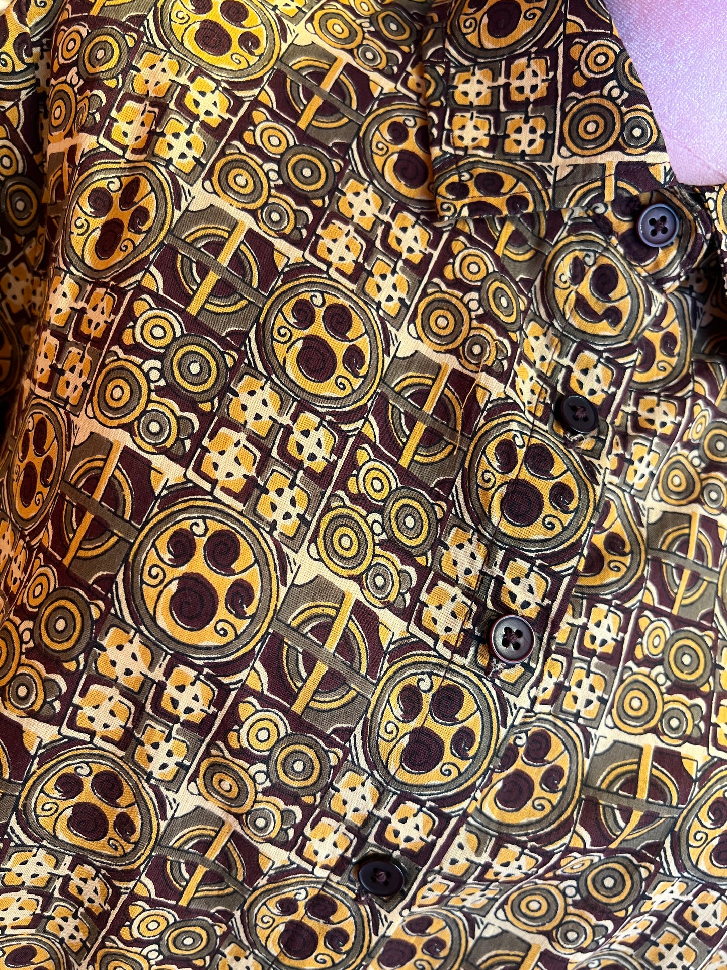 Mon amour Paris camicia cotone fantasia geometrica
