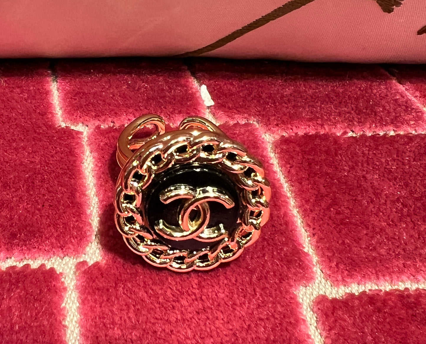 Minime Paris anello regolabile oro nero