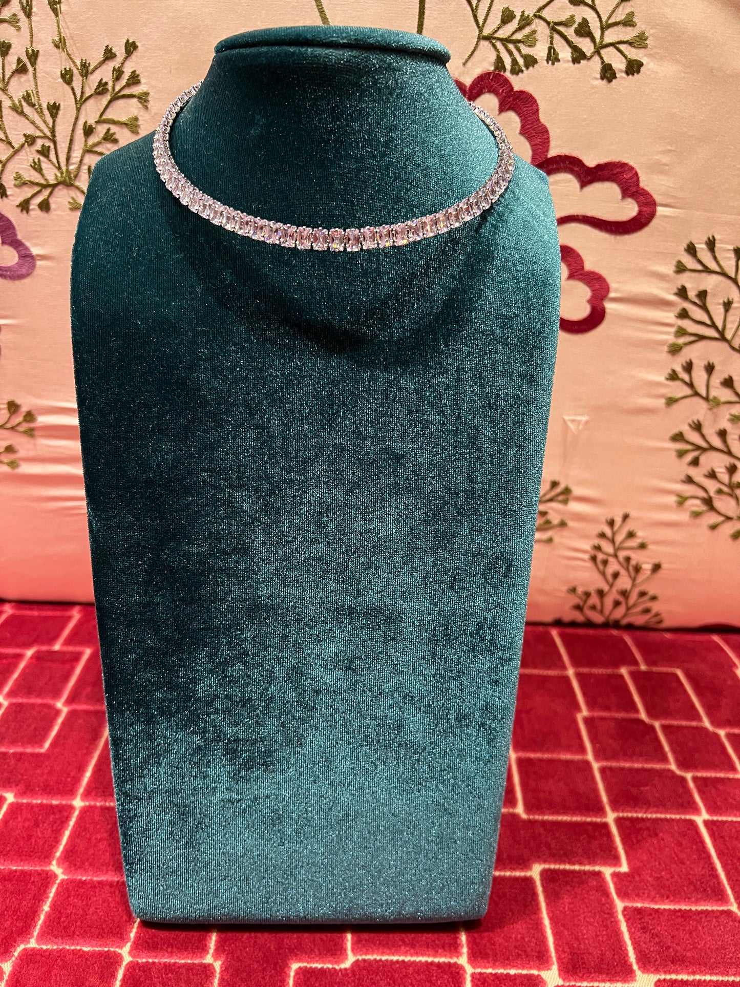 Collarino argento- zirconi crystal
