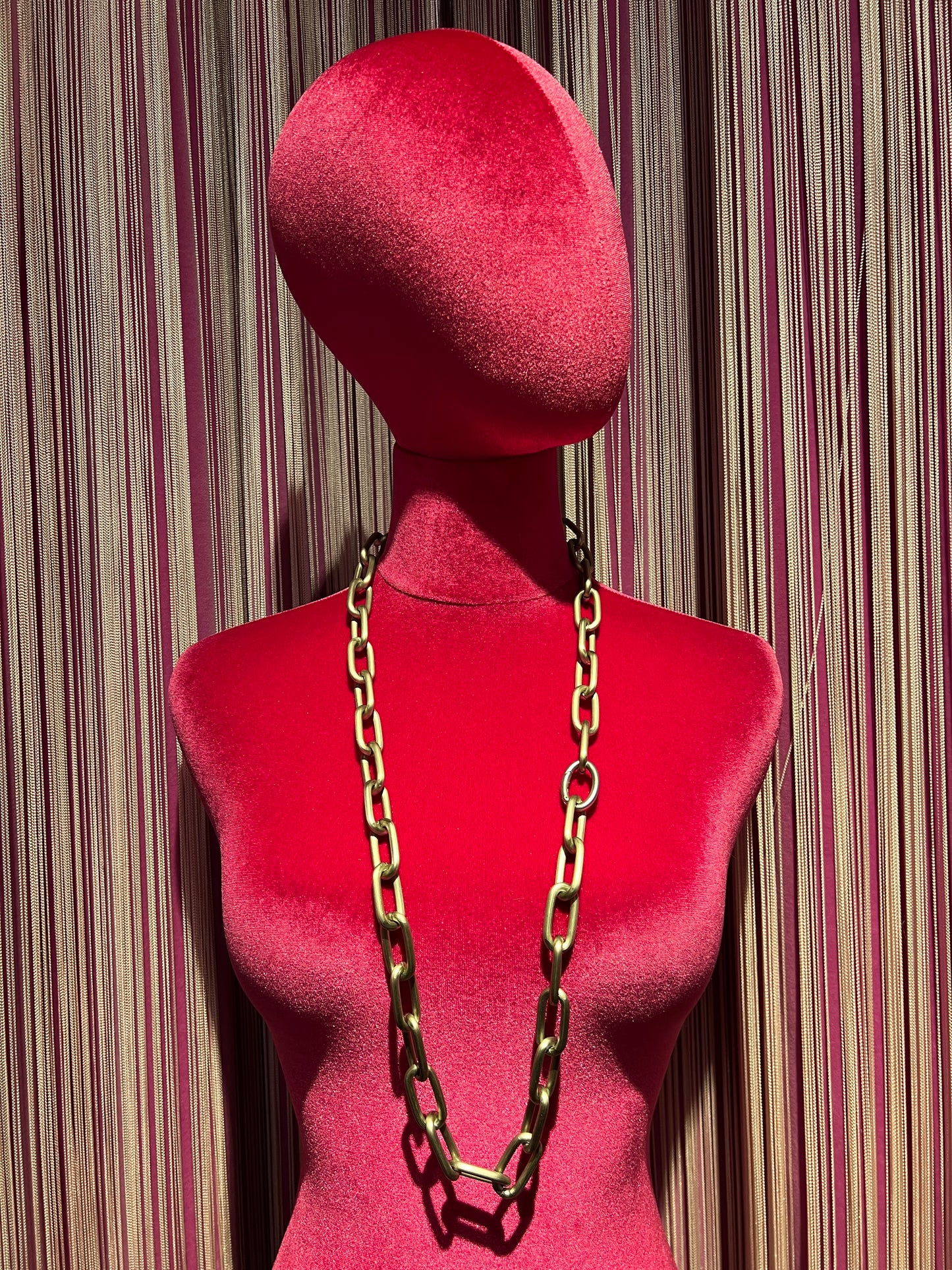 Aleva’ collana Sorrento cm 90 con moschettone argento opaco