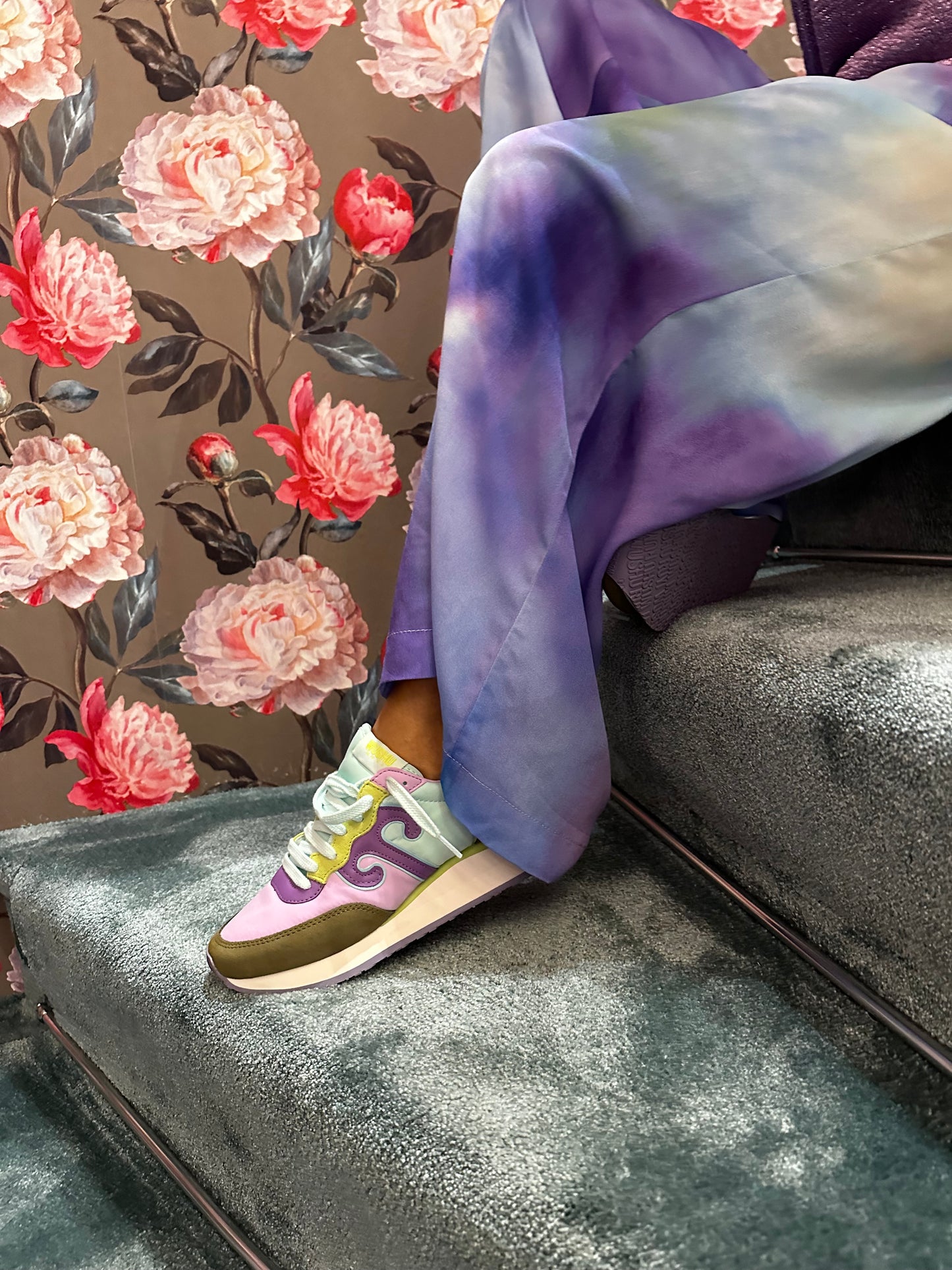 I love my pants occasione imperdibile pantalone palazzo tie dye indaco