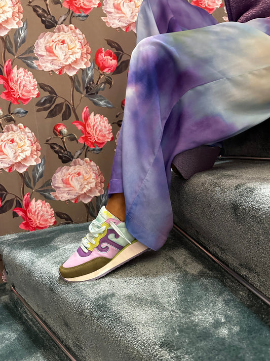 I love my pants occasione imperdibile pantalone palazzo tie dye indaco