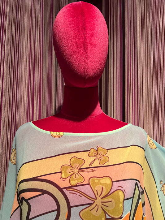 Bellavitis -50% di sconto casacca georgette fantasia