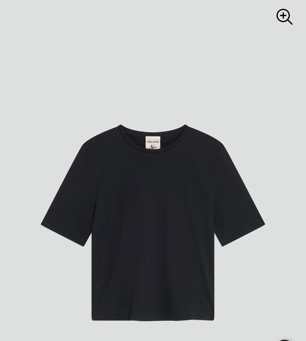 Semicouture t-shirt in jersey di cotone mezza manica