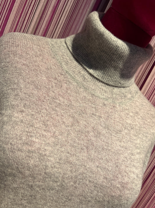 Sincere Paris dolcevita grigio in cachemire