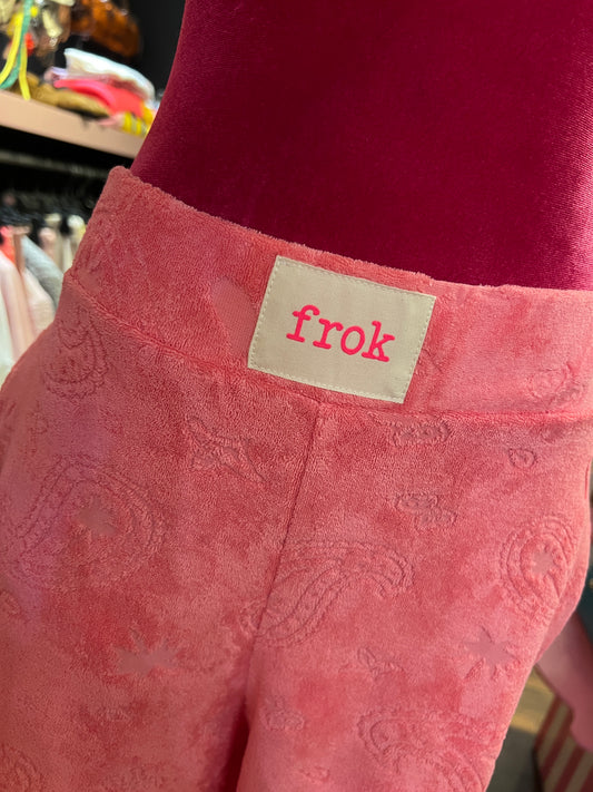Frok pantalone in spugna rosa disegno bandana con elastico in vita