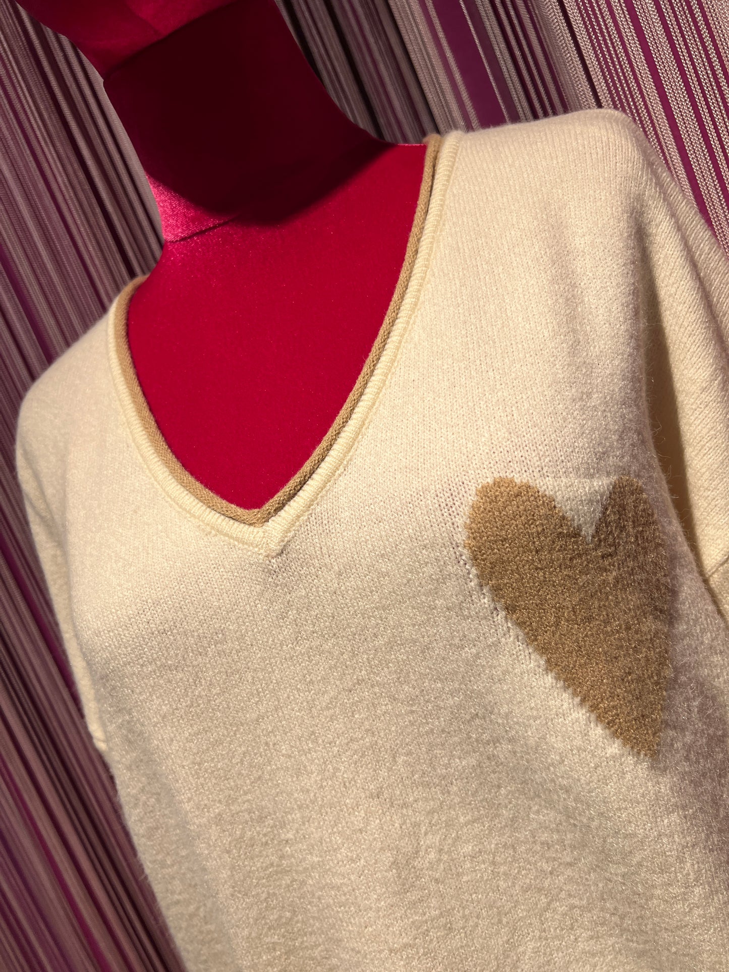 Love & roses completo maglia e pantalone cuore