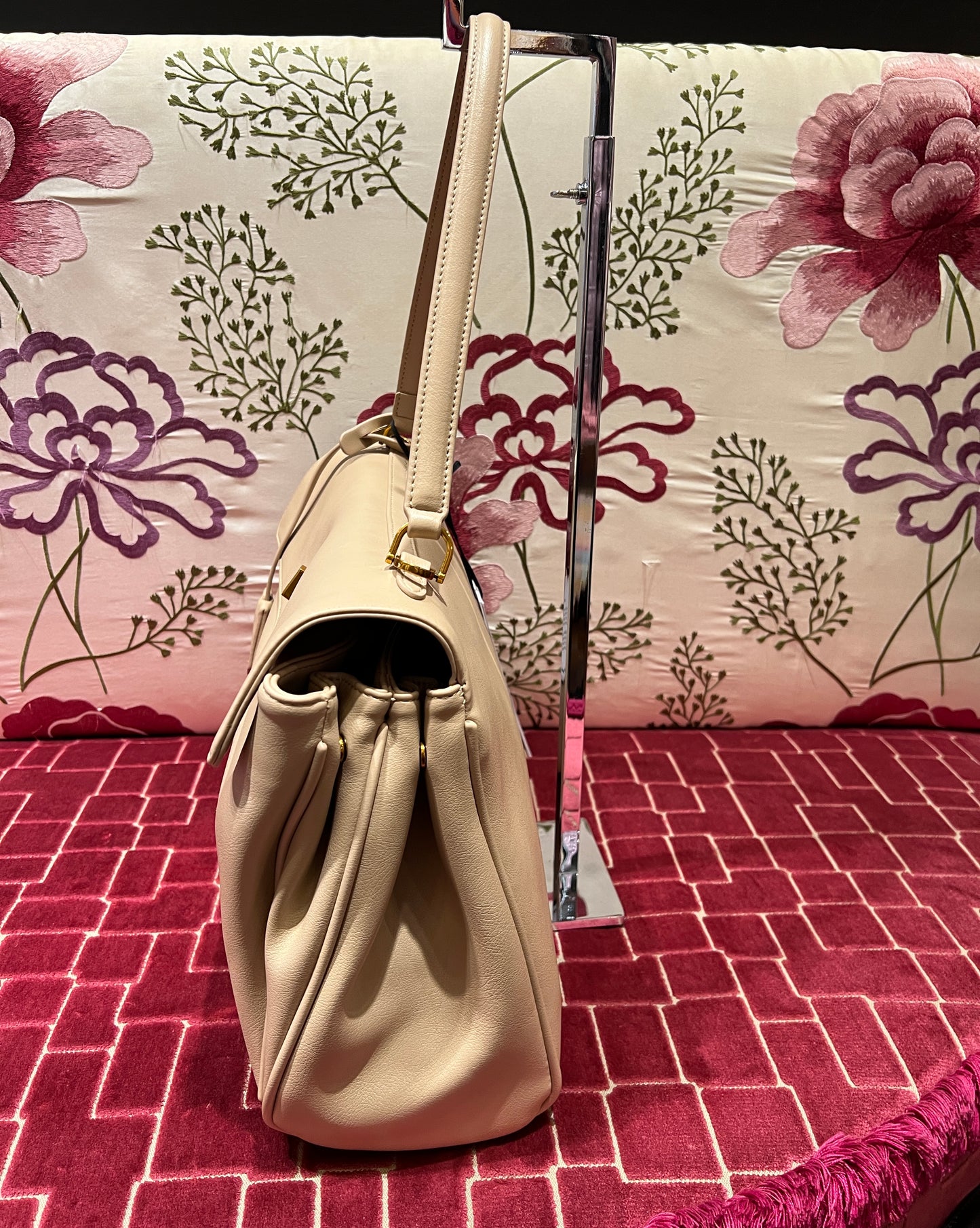 Rue Madam Paris borsa ecopelle con tracolla “ Les jour xl “ sabbia