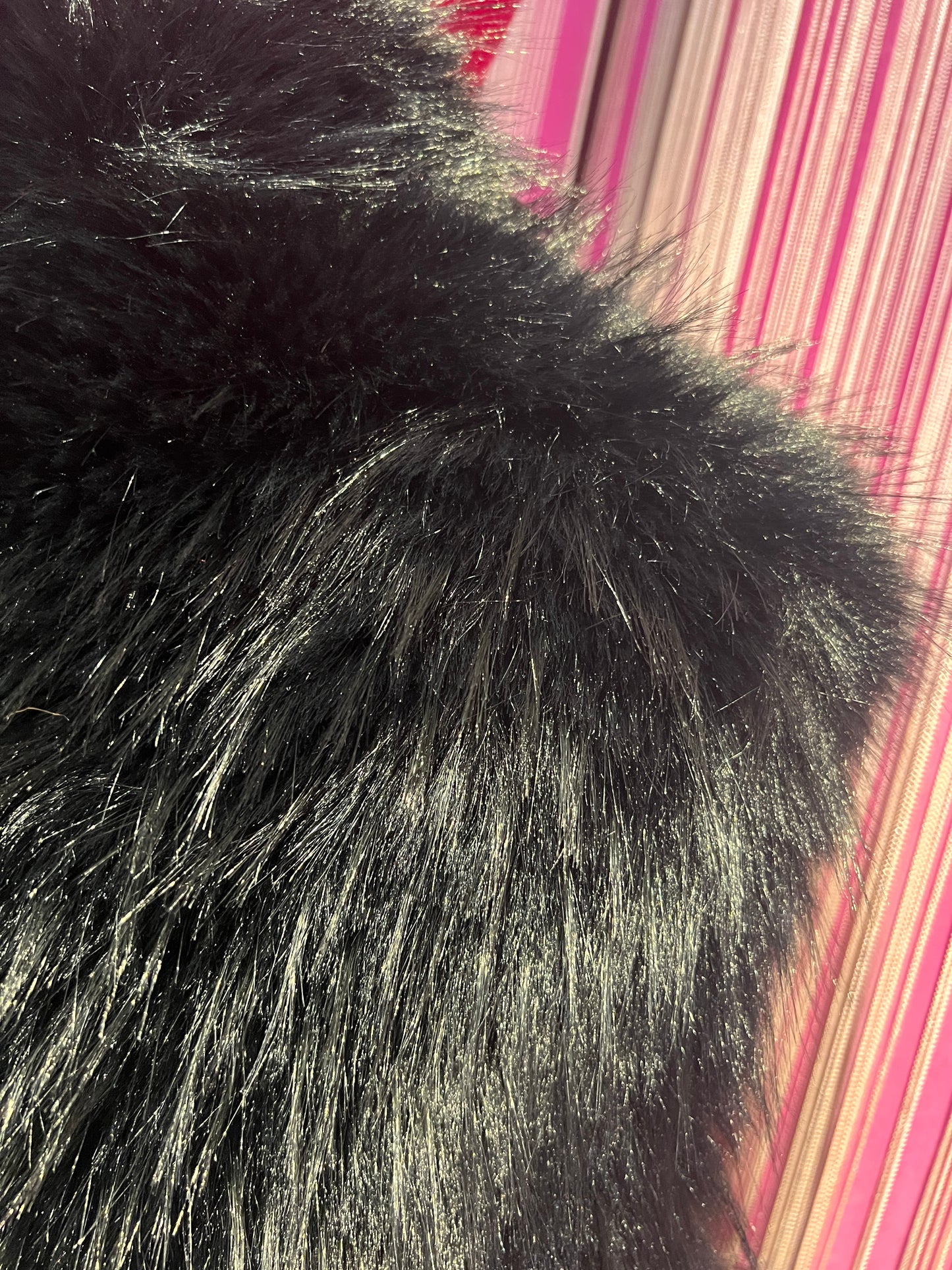 The room gilet ecopelliccia nera