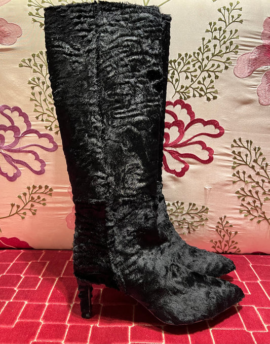 Ninni Mancone -50% di sconto stivale astrakan nero ecologico