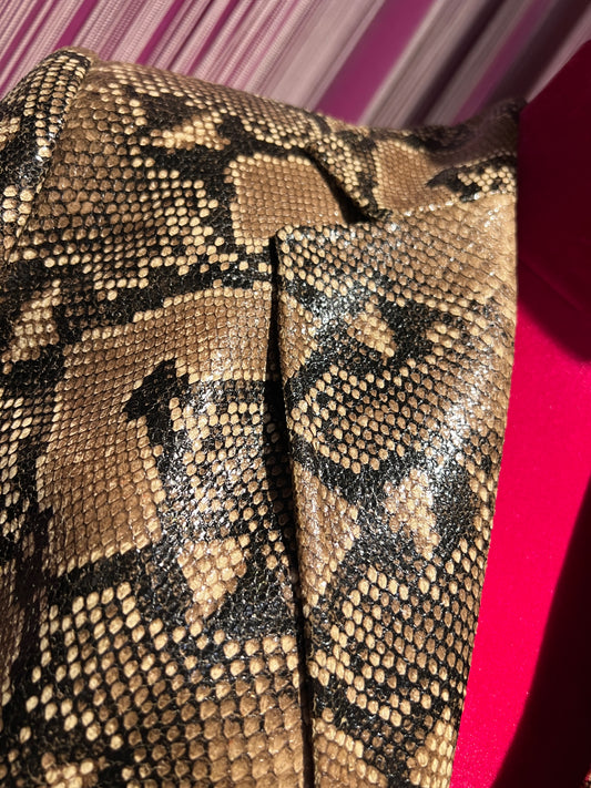 Ermanno Scervino giacca ecopelle pitonata