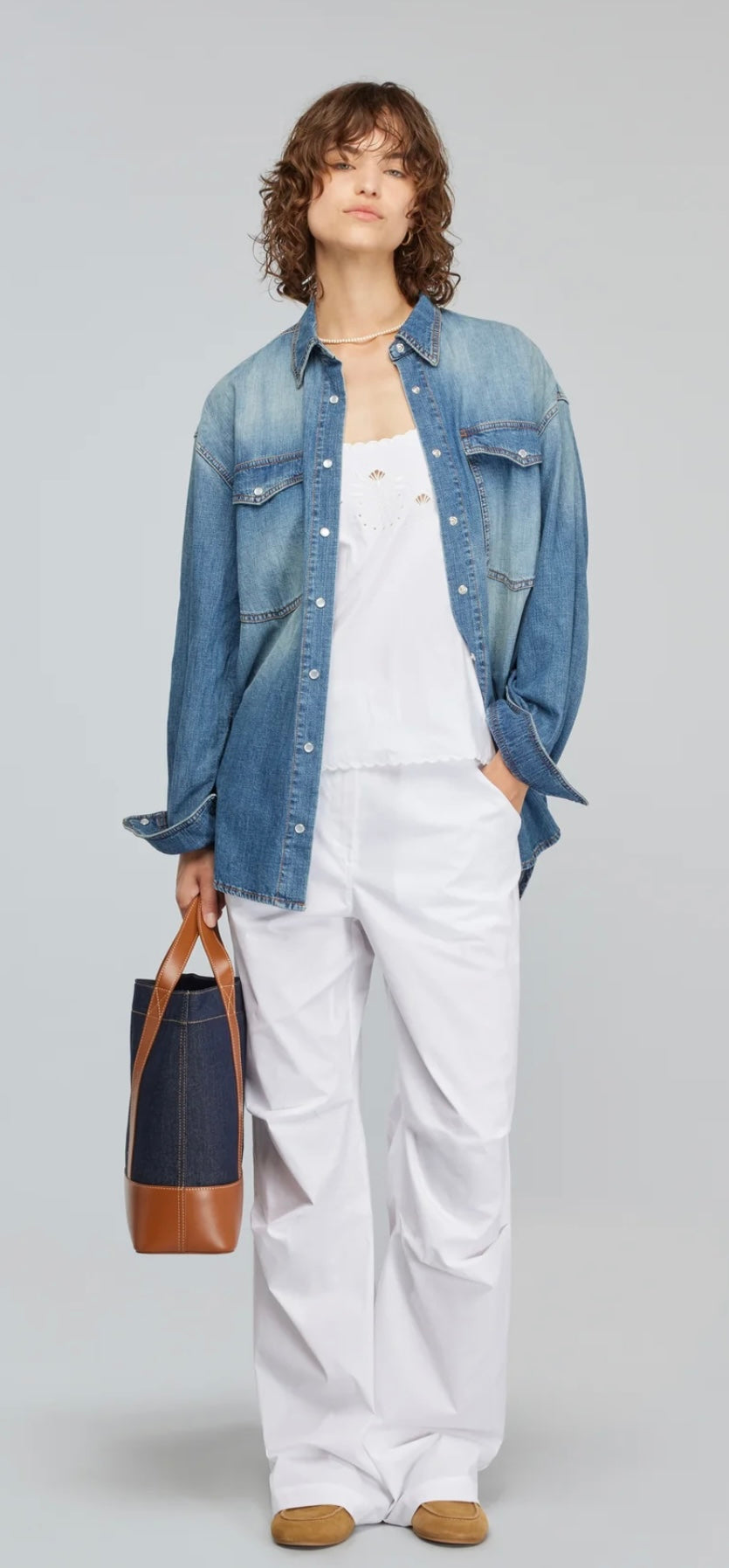 Semicouture -50% di sconto camicia jeans oversize ultra light