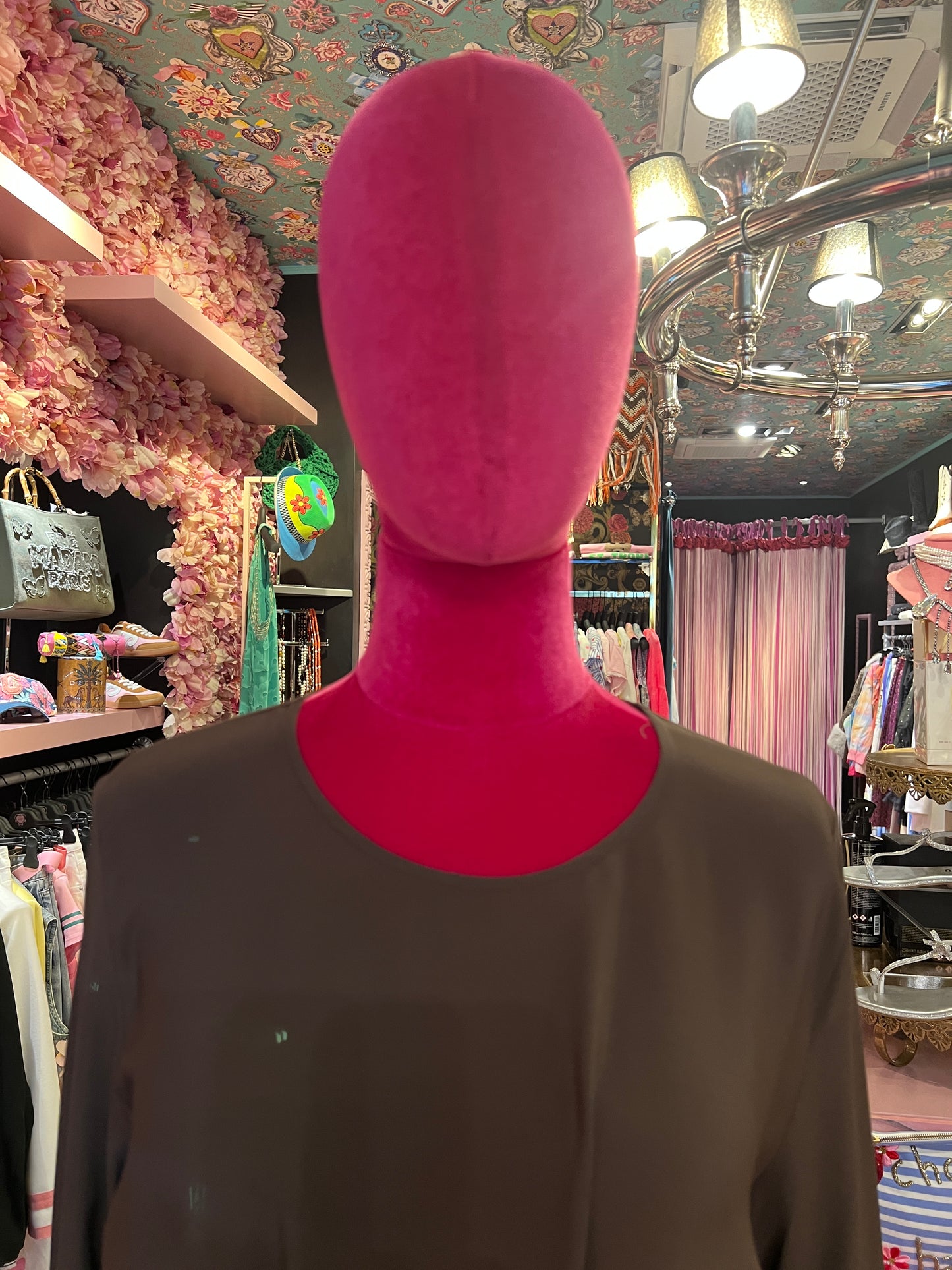 Semicouture abito lungo cioccolato manica lunga Cyprien