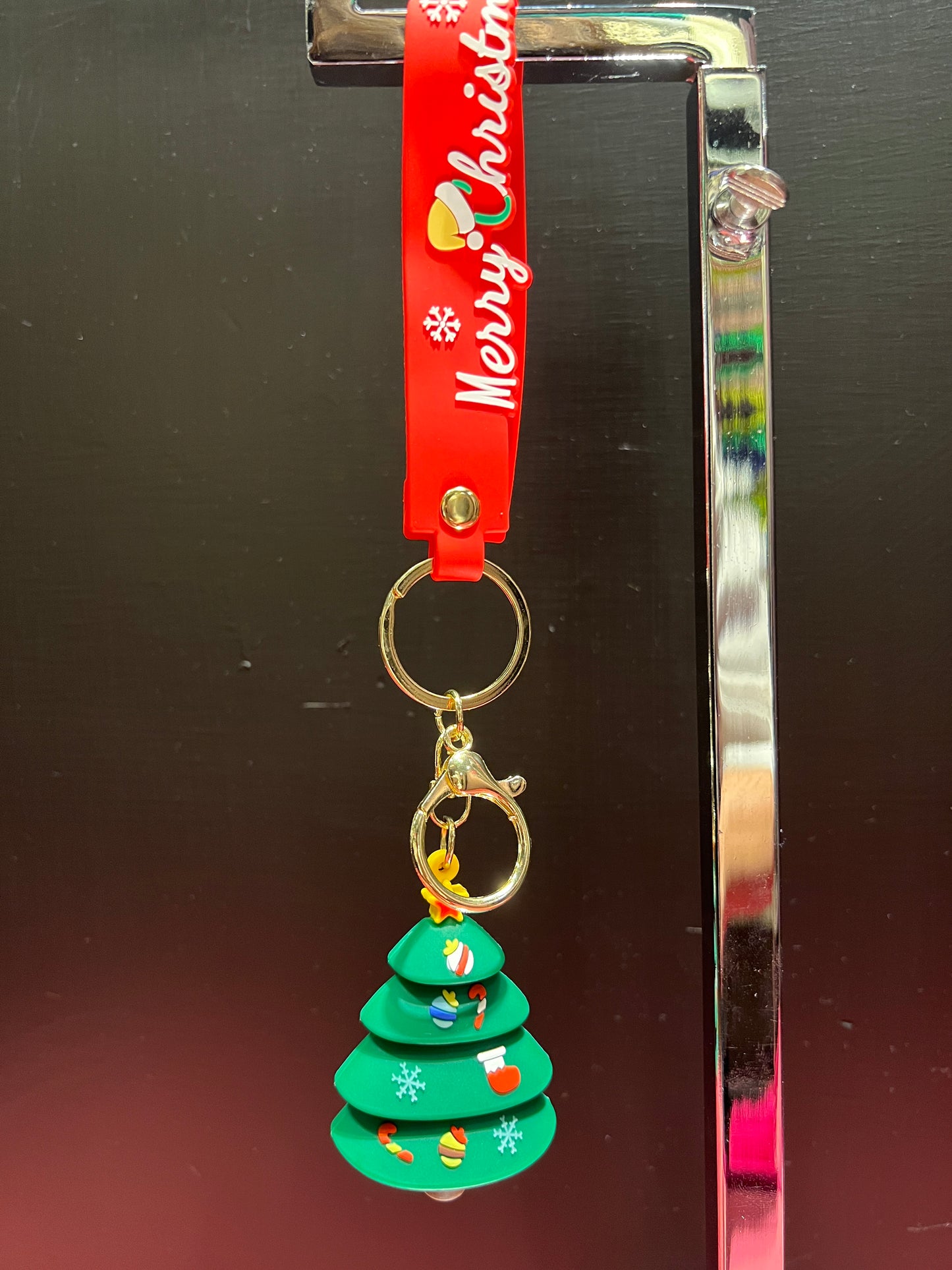 Charm albero di Natale con moschettone