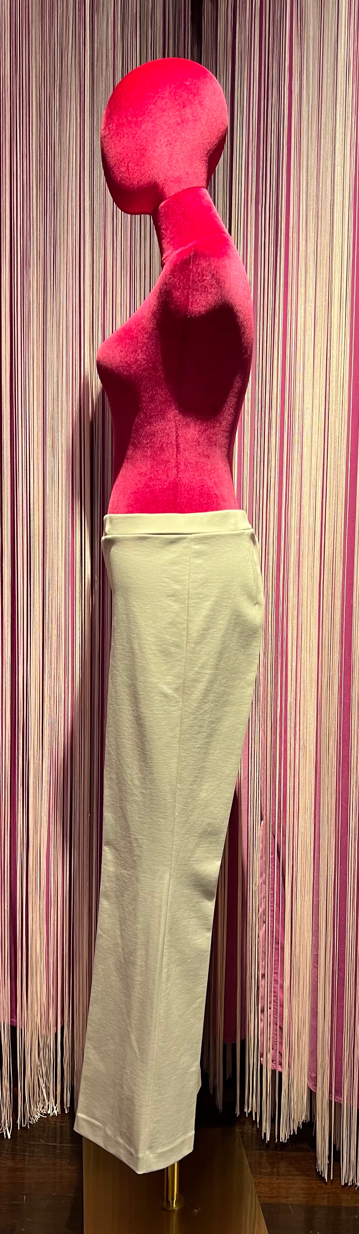 1One pantalone a trombetta avorio punto Milano