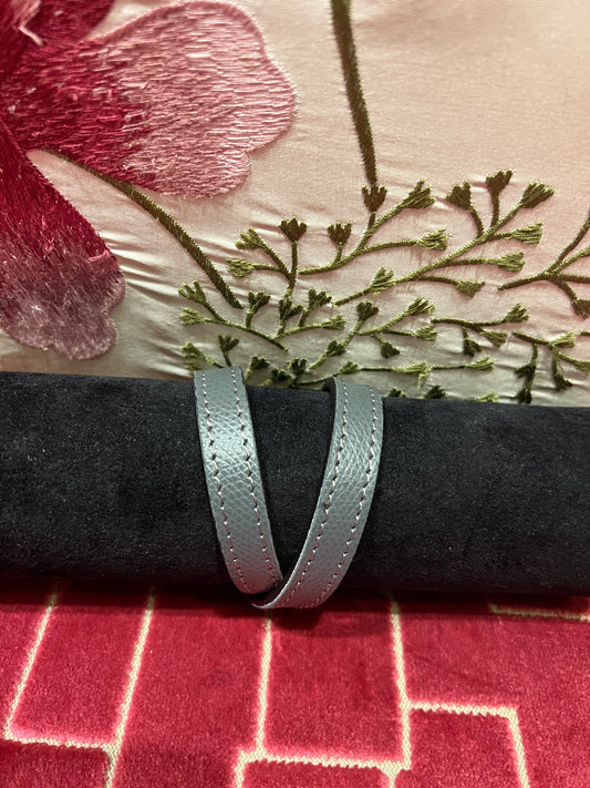 Bracciale vera pella grigio