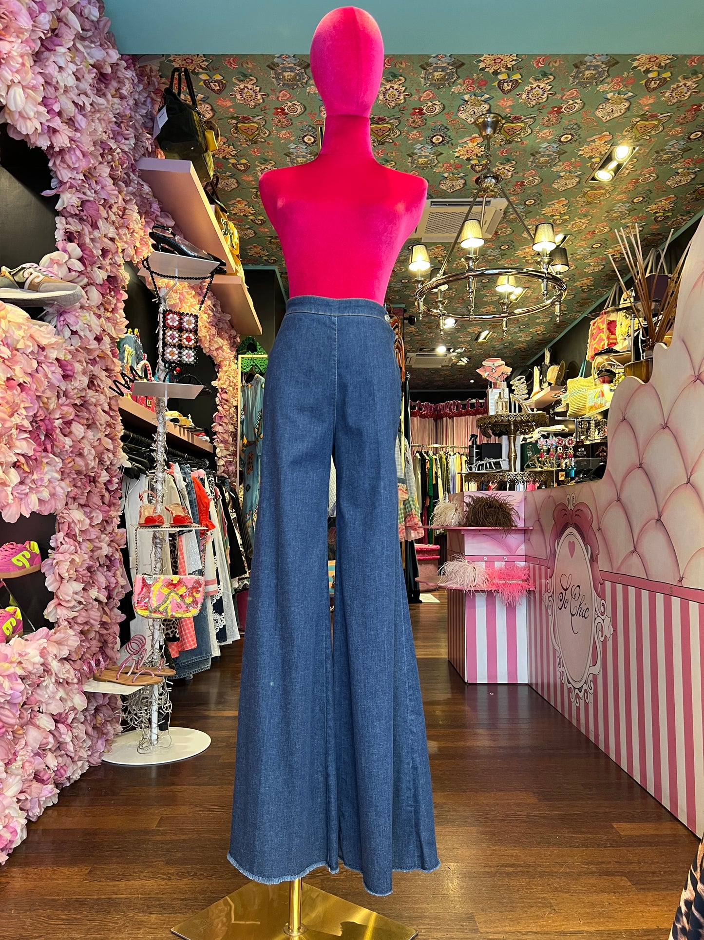 Shaft occasione imperdibile jeans zampa denim silk stretch