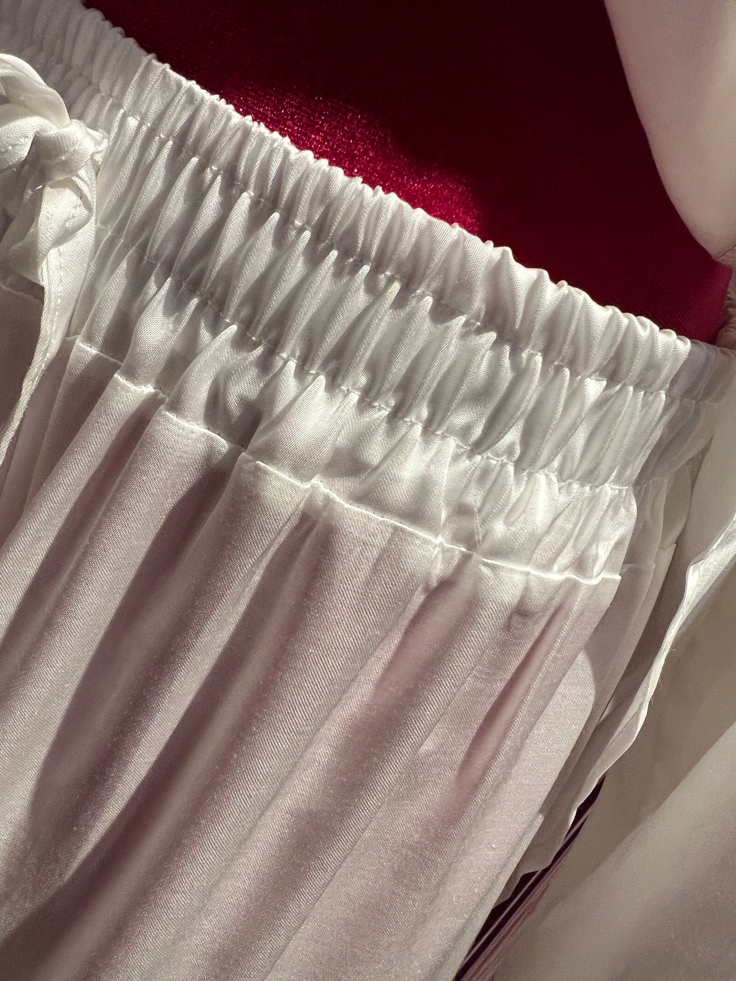 Mon amour Paris completo in satin camicia e pantalone con elastico in vita e gamba ampia
