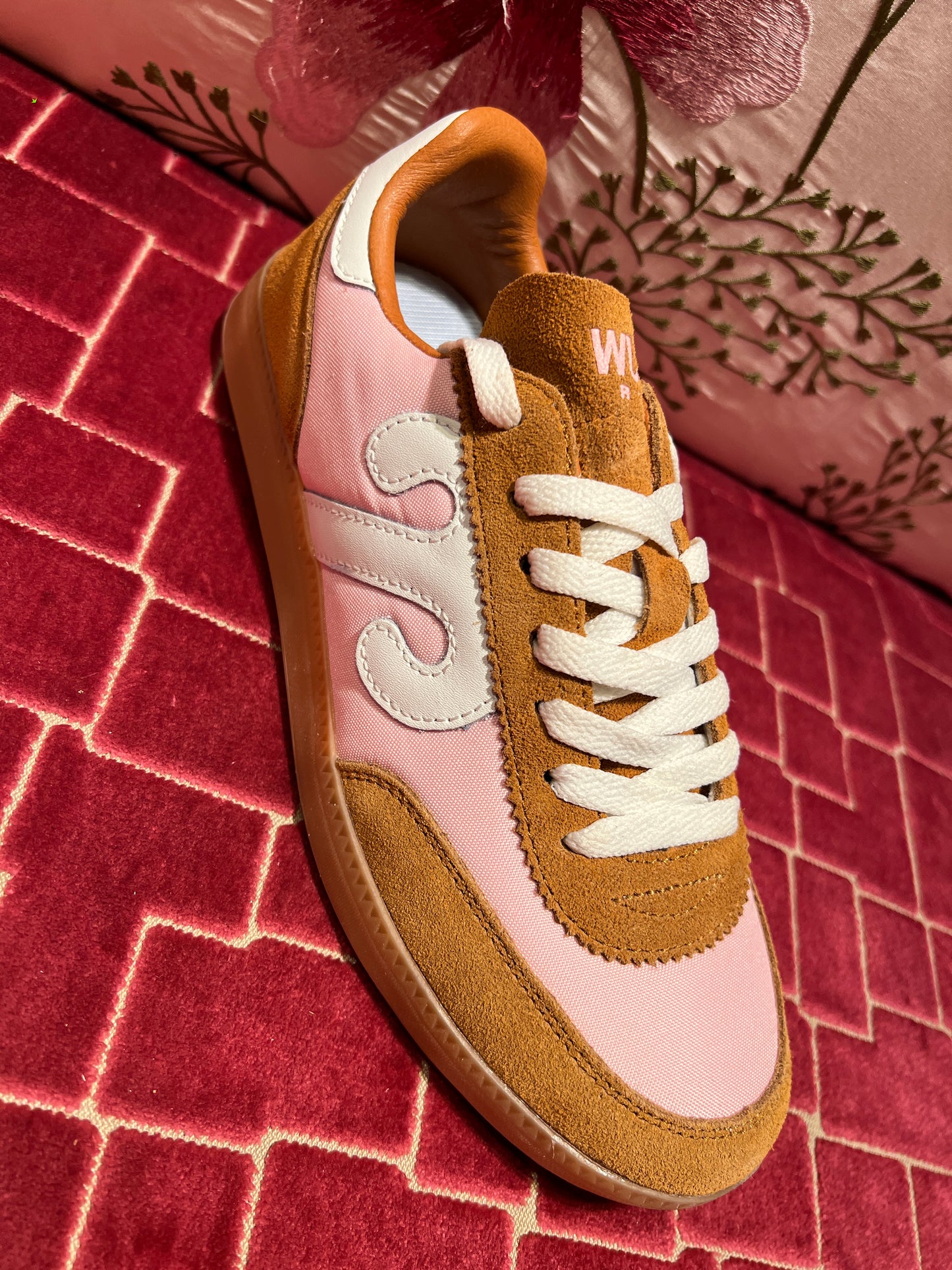 Wushu Ruyi sconto-50% sneaker camoscio, pelle e tela cuoio e rosa
