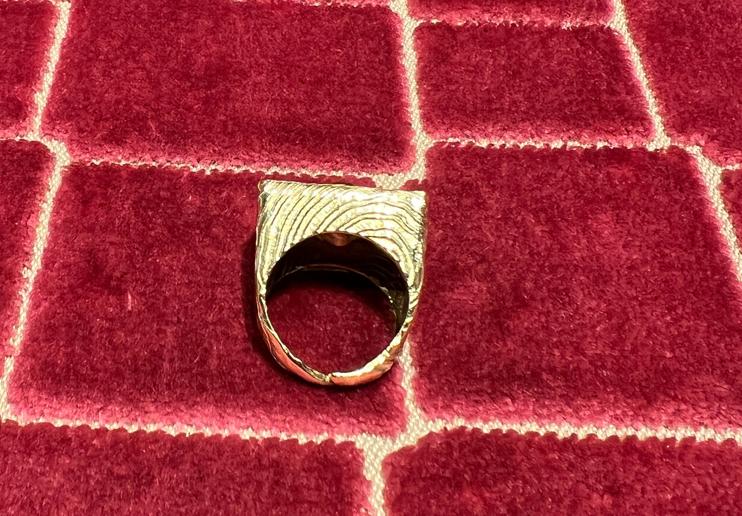 Aleva’ anello Napoleone bronzo oro-nero regolabile