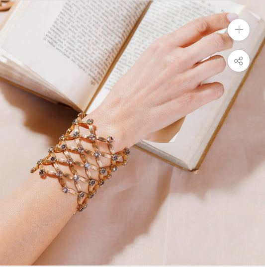 Tataborello bracciale giorno motivo a rete oro