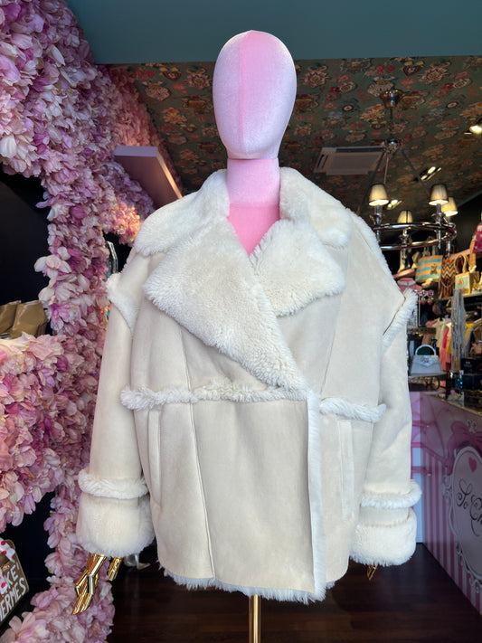 Blusotto giacca montone crema Riley