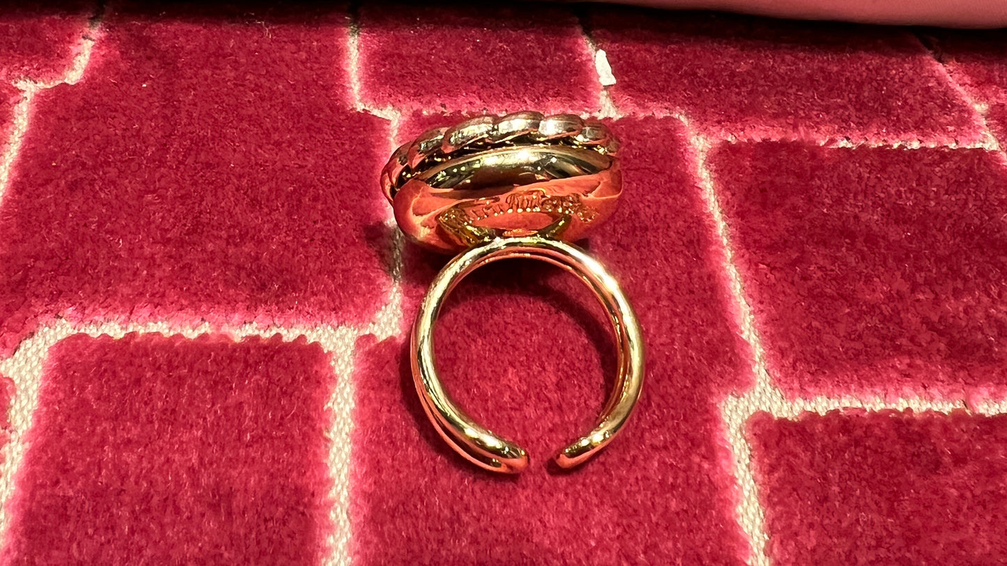 Minime Paris anello regolabile oro nero