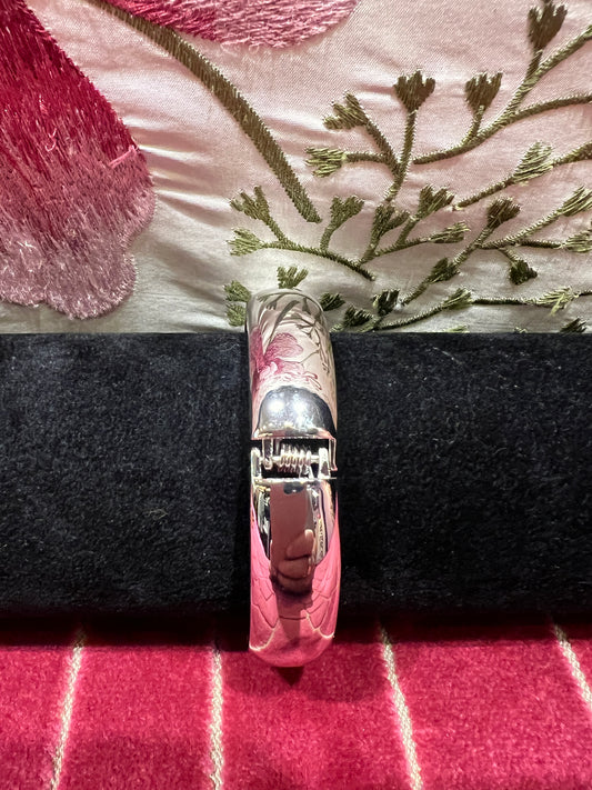 Bracciale liscio argento con chiusura a molla piccolo