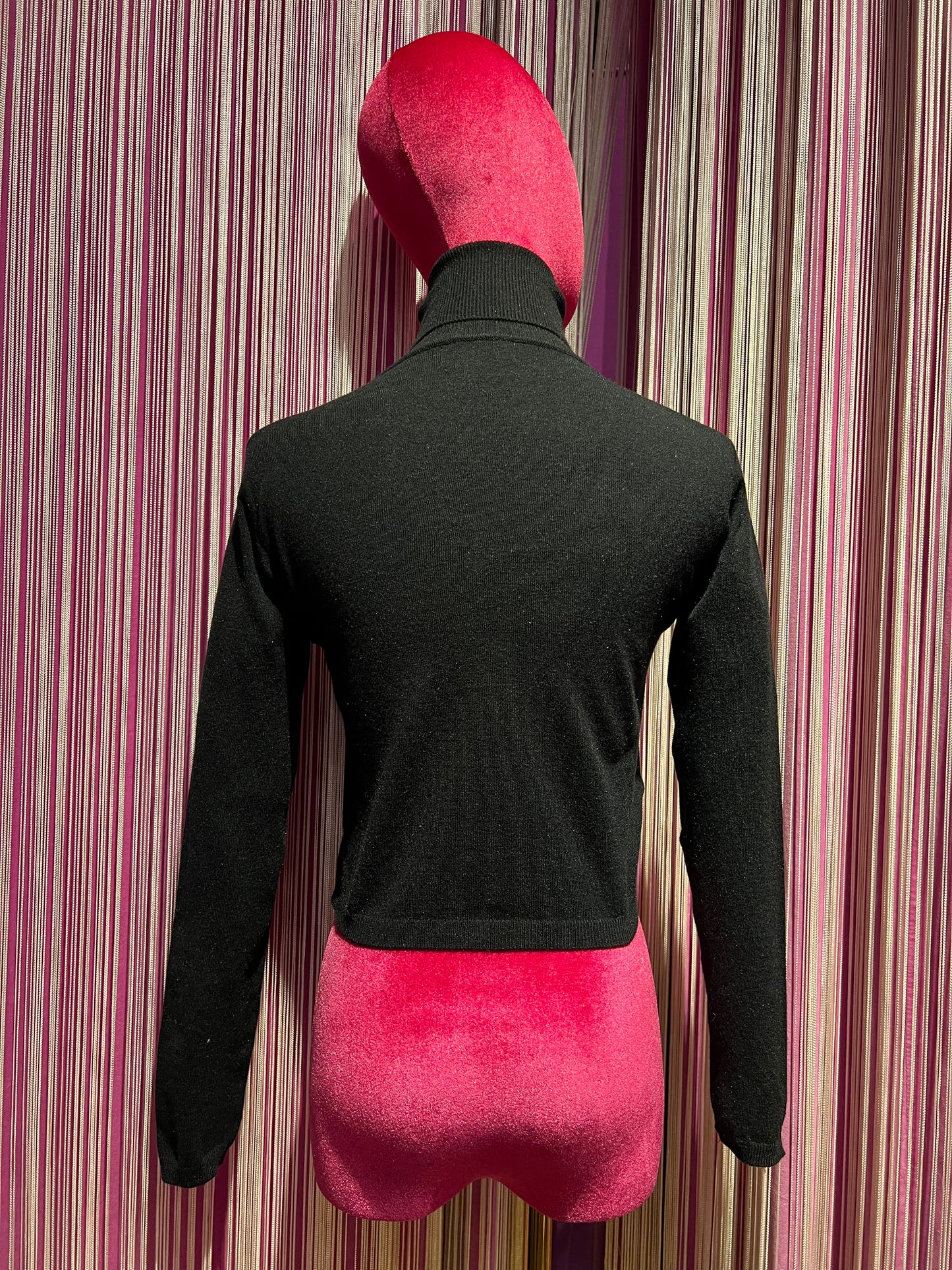 Le petit pulle dolcevita corto nero Naomi