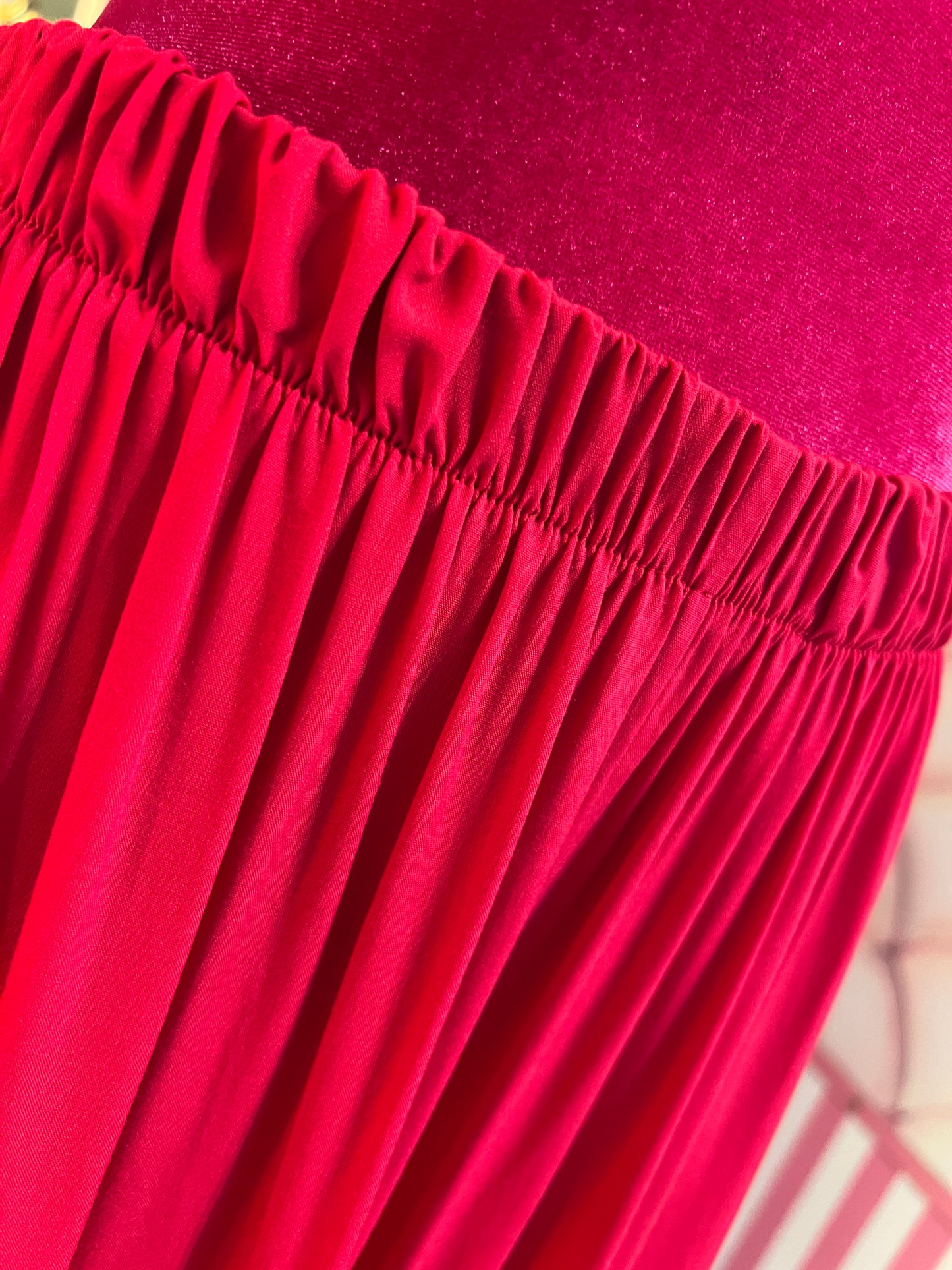 Mon amour Paris completo oversize blusa scollo Bardot e pantalone palazzo con elastico in vita