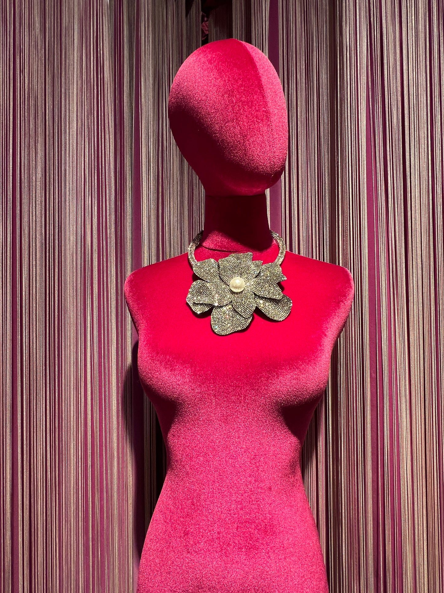 Collana argento con fiore Swarovski