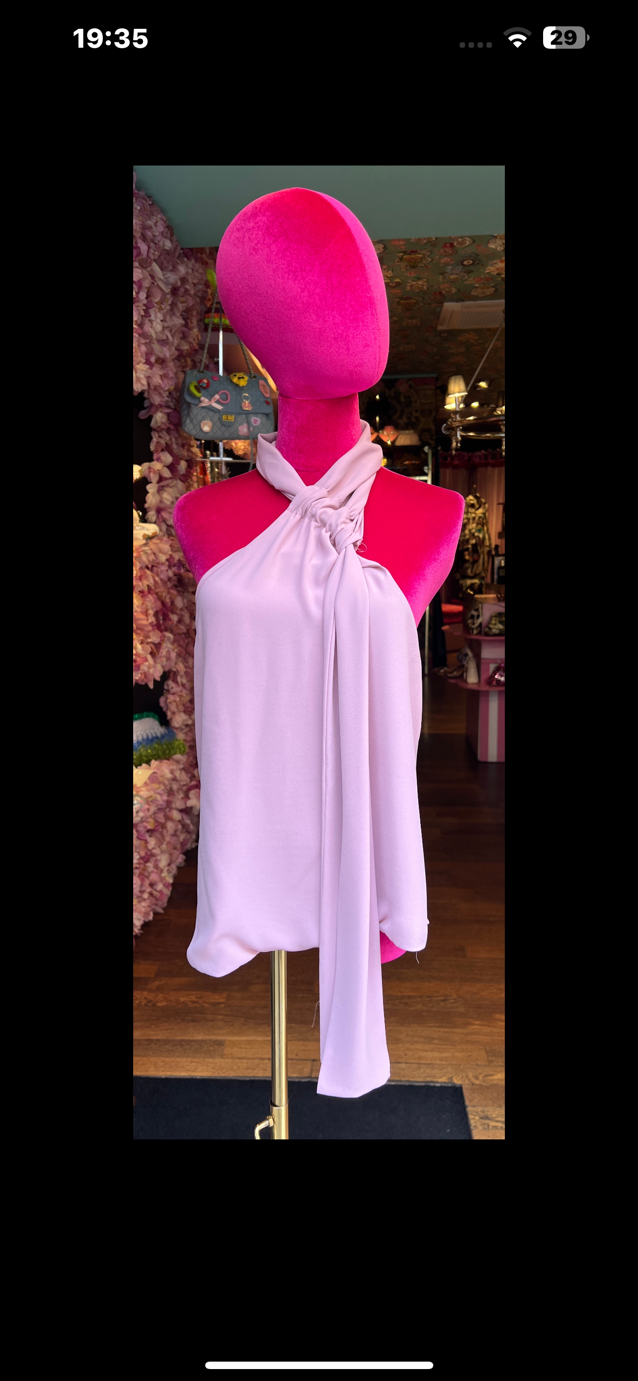 Rue-bisquit -50% di sconto top rosa scollo americana