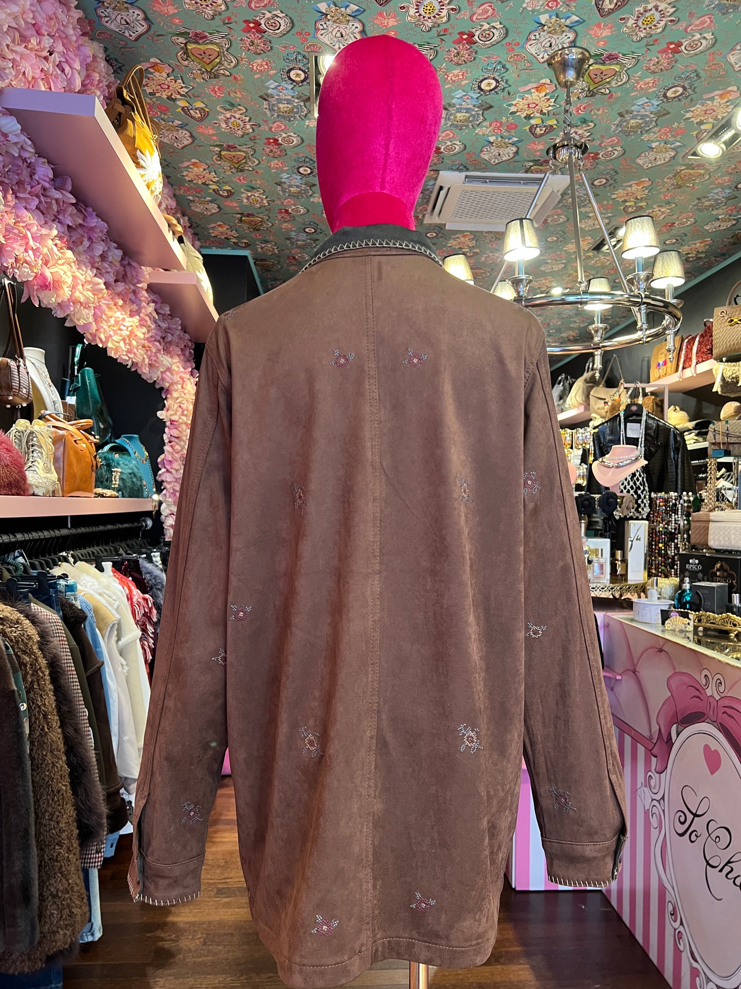 Mon amour Paris giacca camicia ecosuede