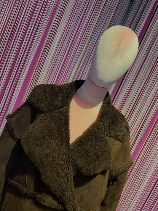 Blusotto giacca montone castagno Riley